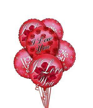 I Love You Balloons Bouquet